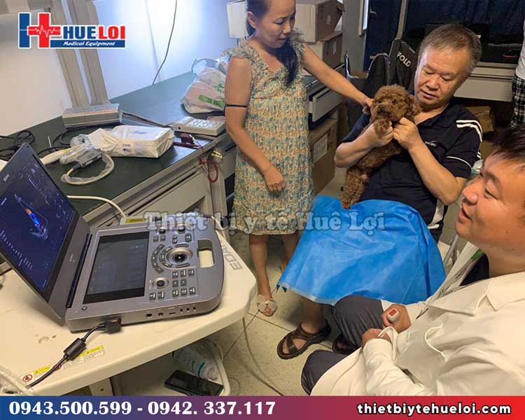 Máy siêu âm thú y Doppler màu cao cấp EDAN AX3 VET